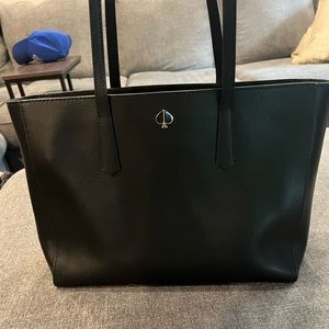 Kate Spade black leather laptop bag